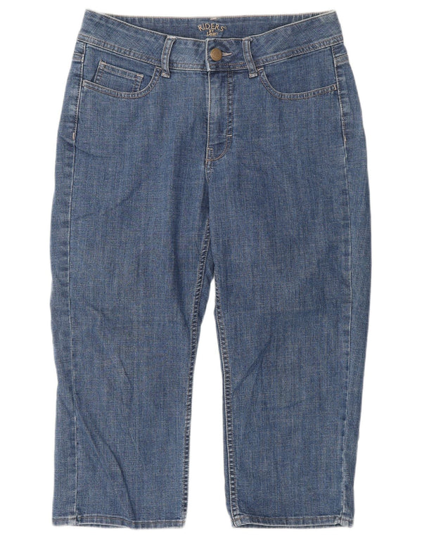 LEE Damen Riders Capri Jeans US 8 Medium W32 L20 Blaue Baumwolle