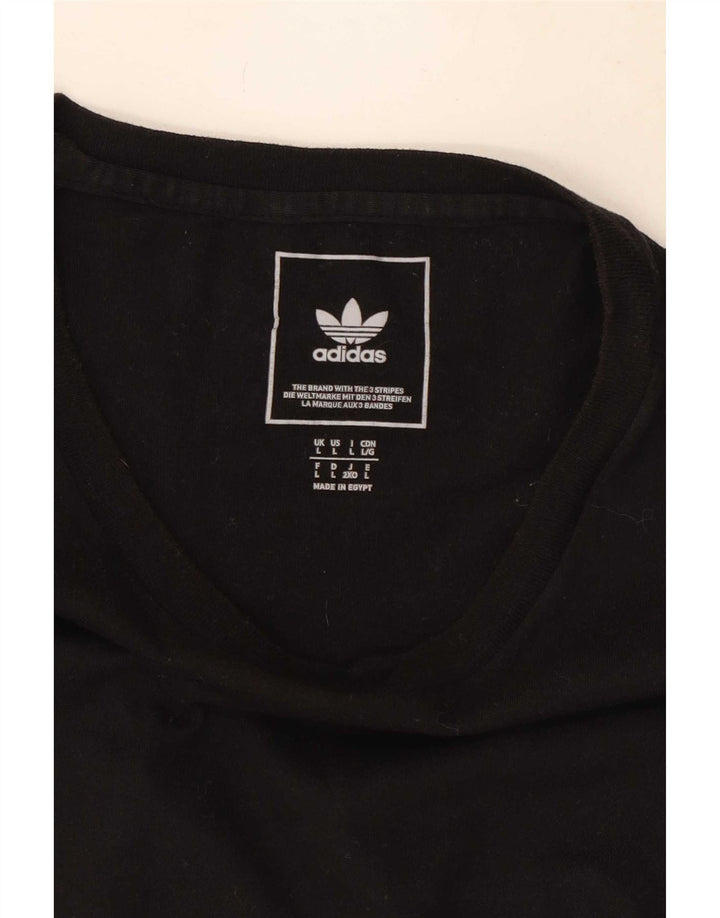 Adidas Herren T-Shirt Top Large Schwarz