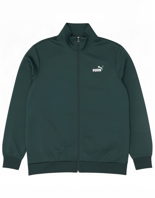 Puma Herren-Trainingsanzug-Top-Jacke, großes grünes Polyester