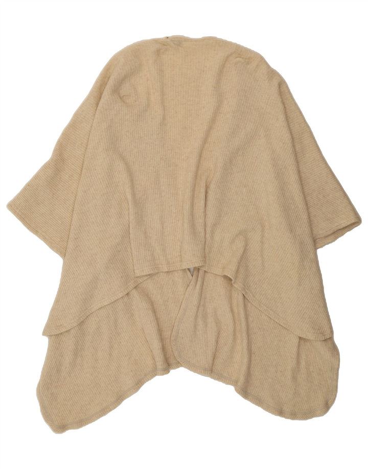 SISLEY Womens Poncho Cardigan Sweater One Size Beige Vintage Sisley and Second-Hand Sisley from Messina Hembry 