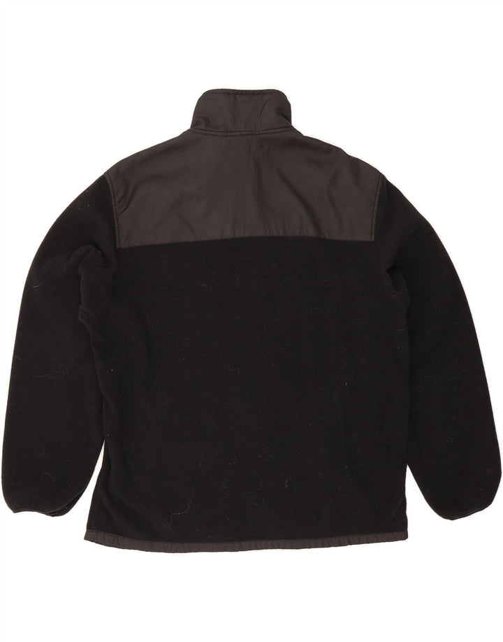 SNOZU Mens Fleece Jacket UK 40 Large Black Colourblock Polyester Vintage Snozu and Second-Hand Snozu from Messina Hembry 
