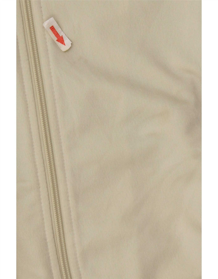 Asics Herren-Trainingsanzug-Oberteil, mittelbeigefarbenes Farbblock-Polyester