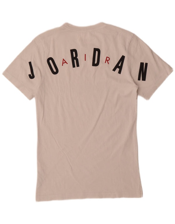 Jordan Herren Grafik T-Shirt Top XS Weiße Baumwolle