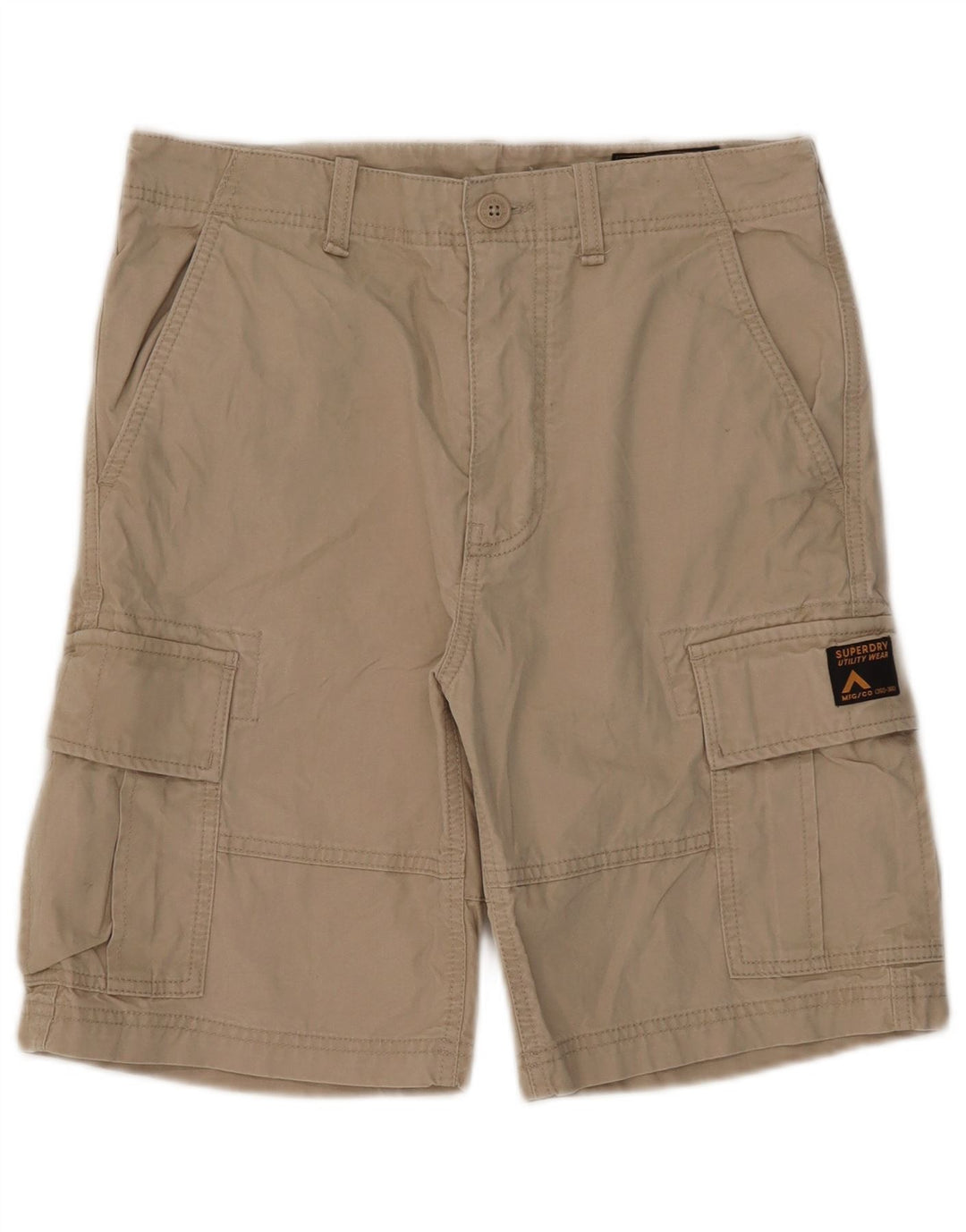 Superdry Herren Cargoshorts W30 mittelbeige Baumwolle