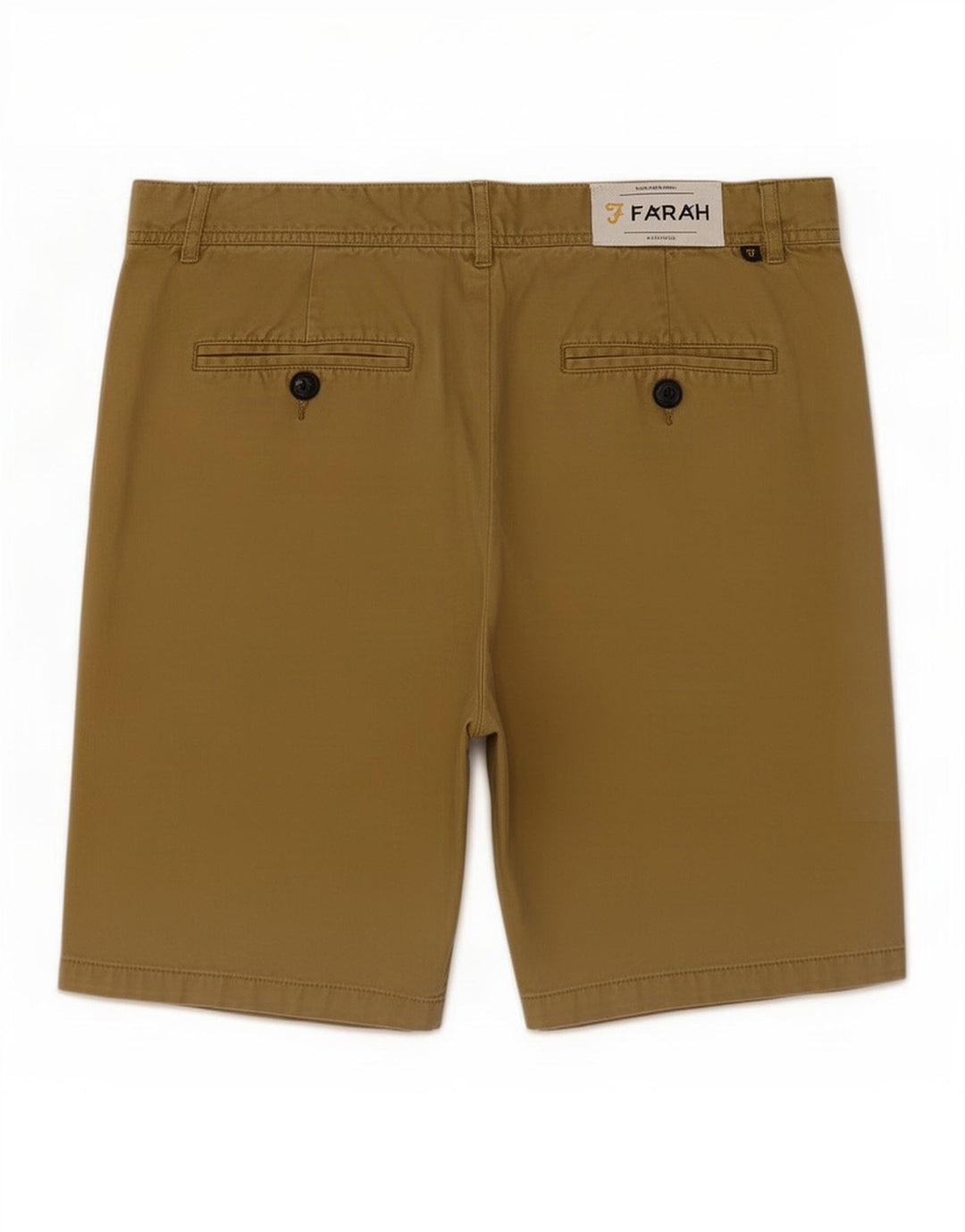 Farah Herren-Chinoshorts, Größe M, W32, Khaki, Baumwolle