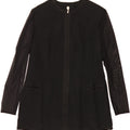 GIANFRANCO FERRE Womens Forma Zero Cardigan Top UK 16 Large Black Acetate Vintage Gianfranco Ferre and Second-Hand Gianfranco Ferre from Messina Hembry 