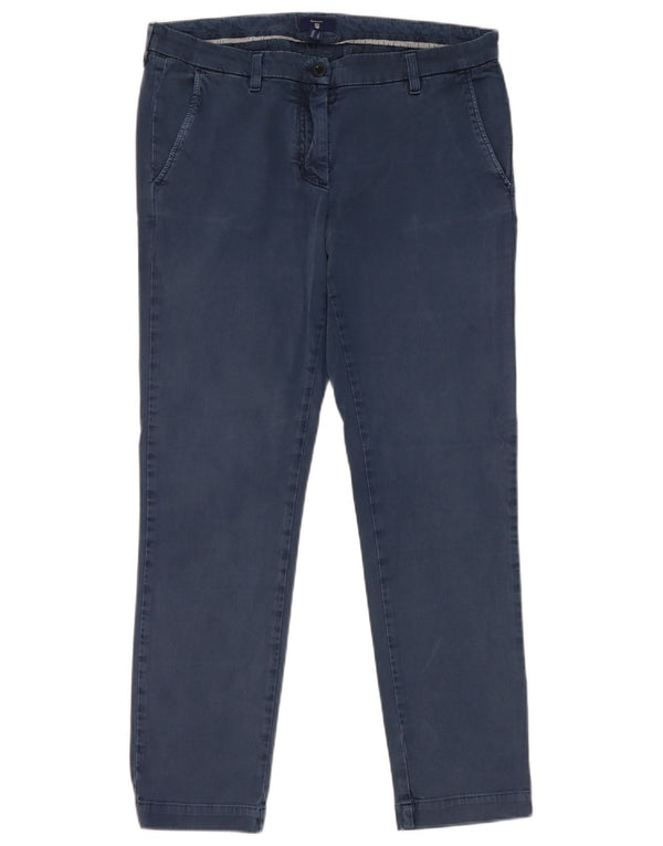 Gant Tapered Chino-Hose für Damen, UK 12, M, W32, L27, Marineblau, Baumwolle