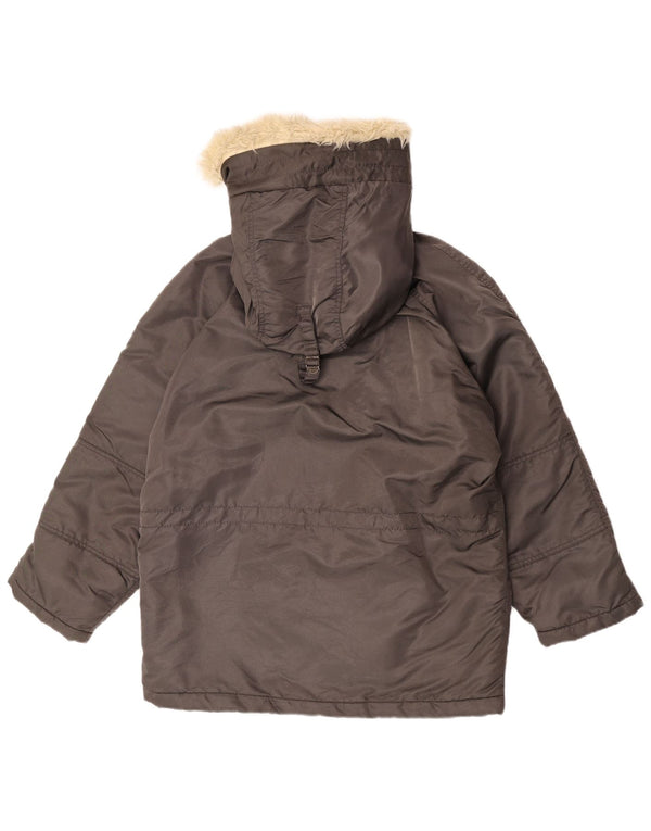 Rifle Mens U.S Navy Tradition Hooded MA-1 Flight Jacket UK 36 Small Brown