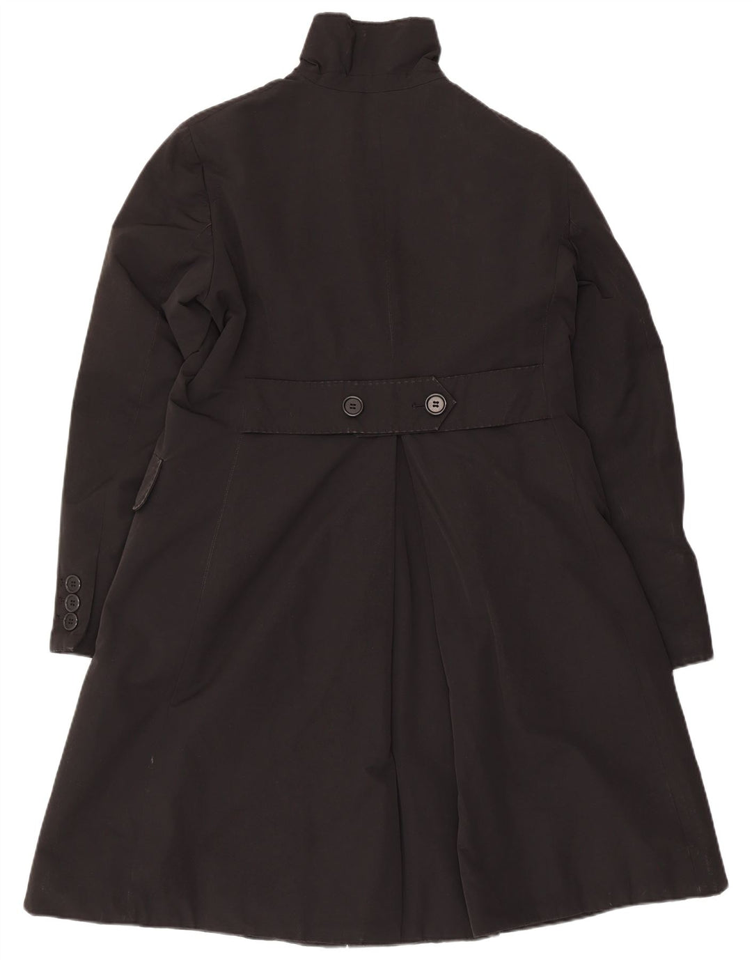Aspesi Damenmantel UK 18 XL Schwarz Baumwolle