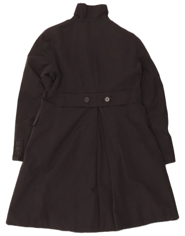 Aspesi Damenmantel UK 18 XL Schwarz Baumwolle