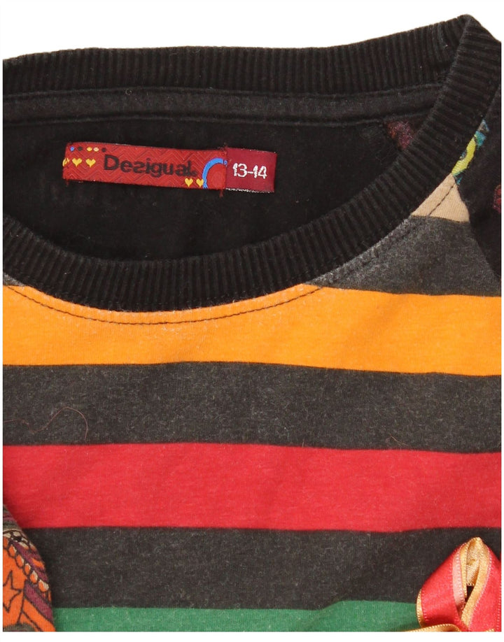 DESIGUAL Girls A-Line Dress 13-14 Years Multicoloured Patchwork Colourful