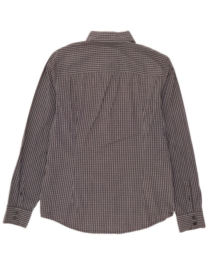 CALVIN KLEIN JEANS Herrenhemd Mittelgrau Gingham