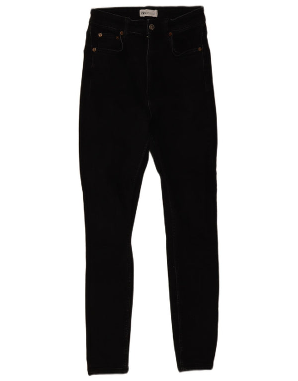 Zara Damen Skinny Jeans EU 38 Small W28 L27 Schwarz