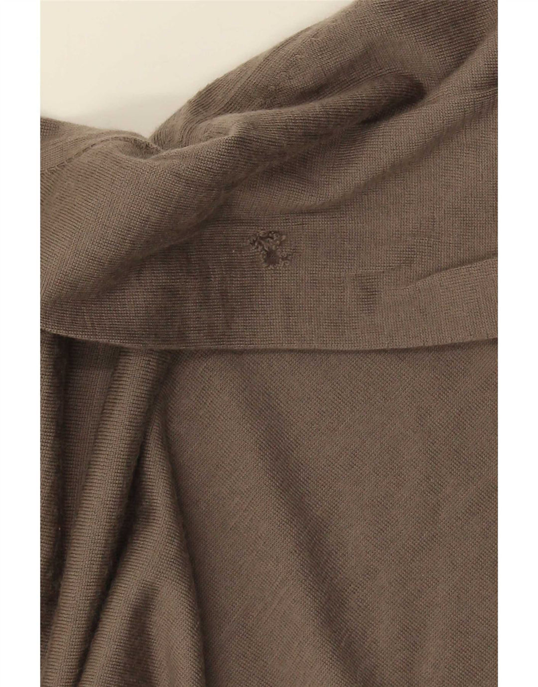 Massimo Dutti Herren-Pullover mit Reißverschluss, 2XL, braune Wolle