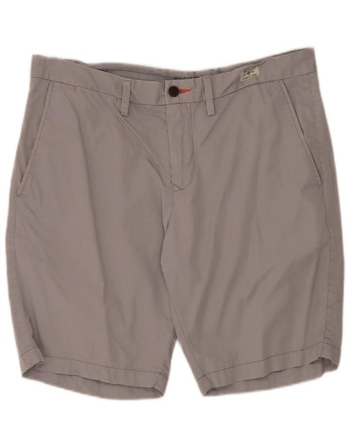 TOMMY HILFIGER Herren Chino Shorts W36 Große graue Baumwolle