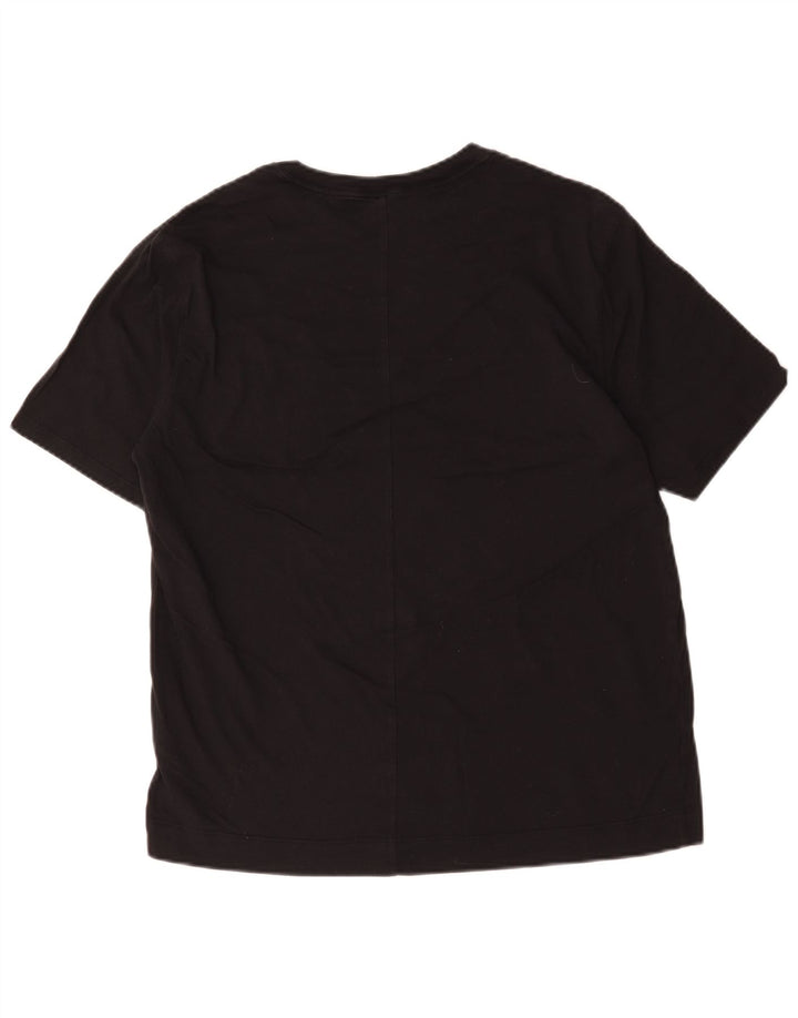 Calvin Klein Herren-T-Shirt mit Grafik, groß, aus schwarzer Baumwolle