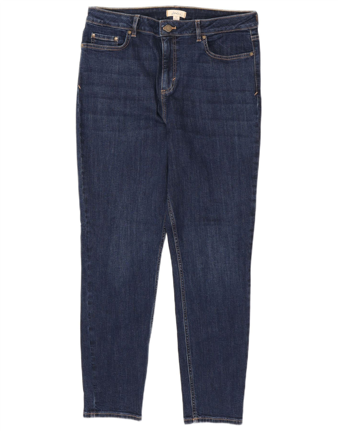 JOULES Damen Skinny Jeans UK 14 Large W32 L28 Marineblau Baumwolle