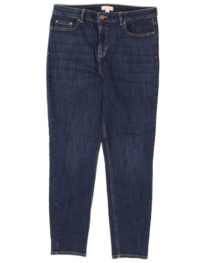 JOULES Damen Skinny Jeans UK 14 Large W32 L28 Marineblau Baumwolle