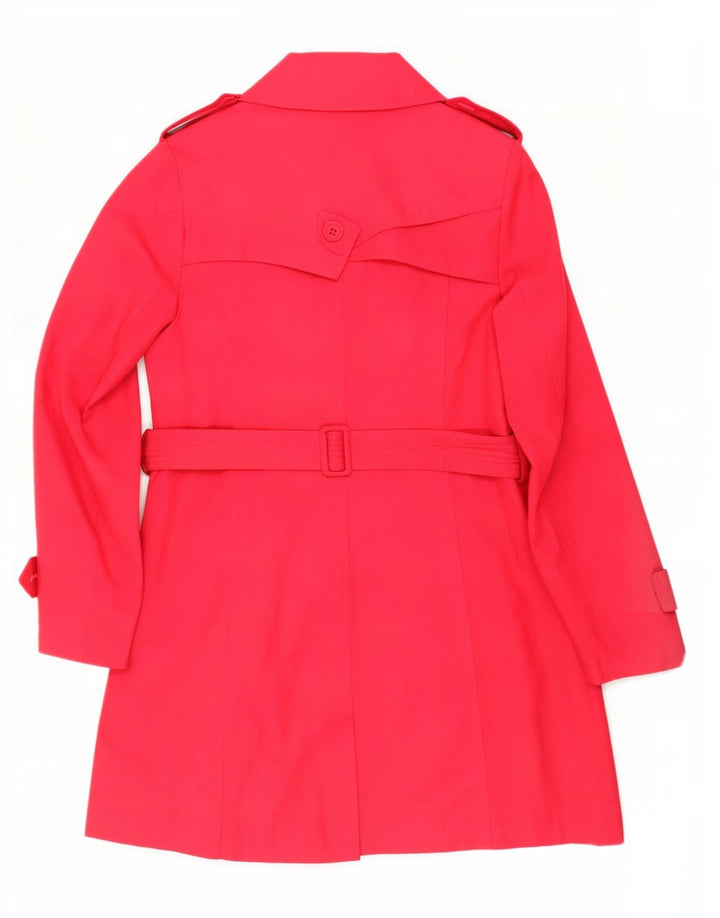 Dkny Damen Trenchcoat UK 14 Mittelrosa Baumwolle