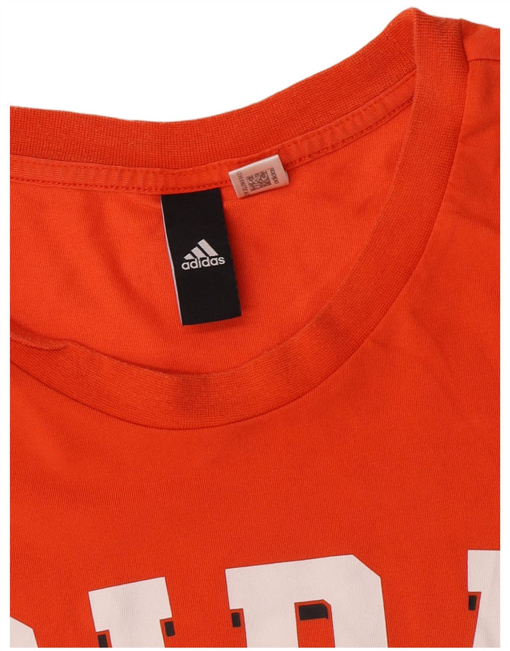 Adidas Herren Grafik T-Shirt Top 2XL Orange