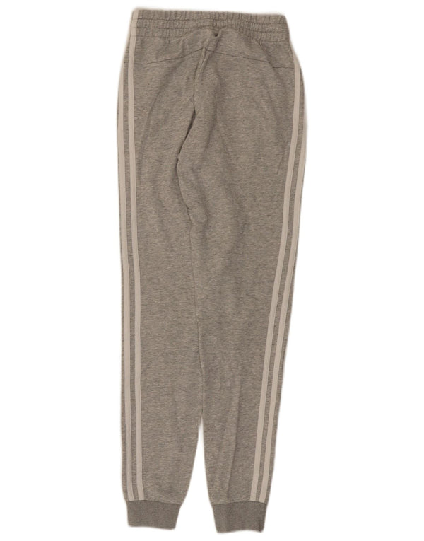 Adidas Damen Trainingshose Jogger UK 0/2 2XS Graue Baumwolle