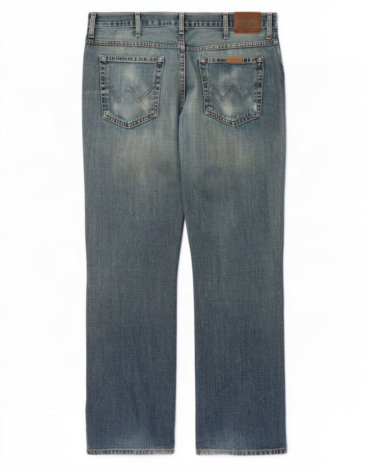 Wrangler Herren Bootcut Jeans W38 L34 Blaue Baumwolle