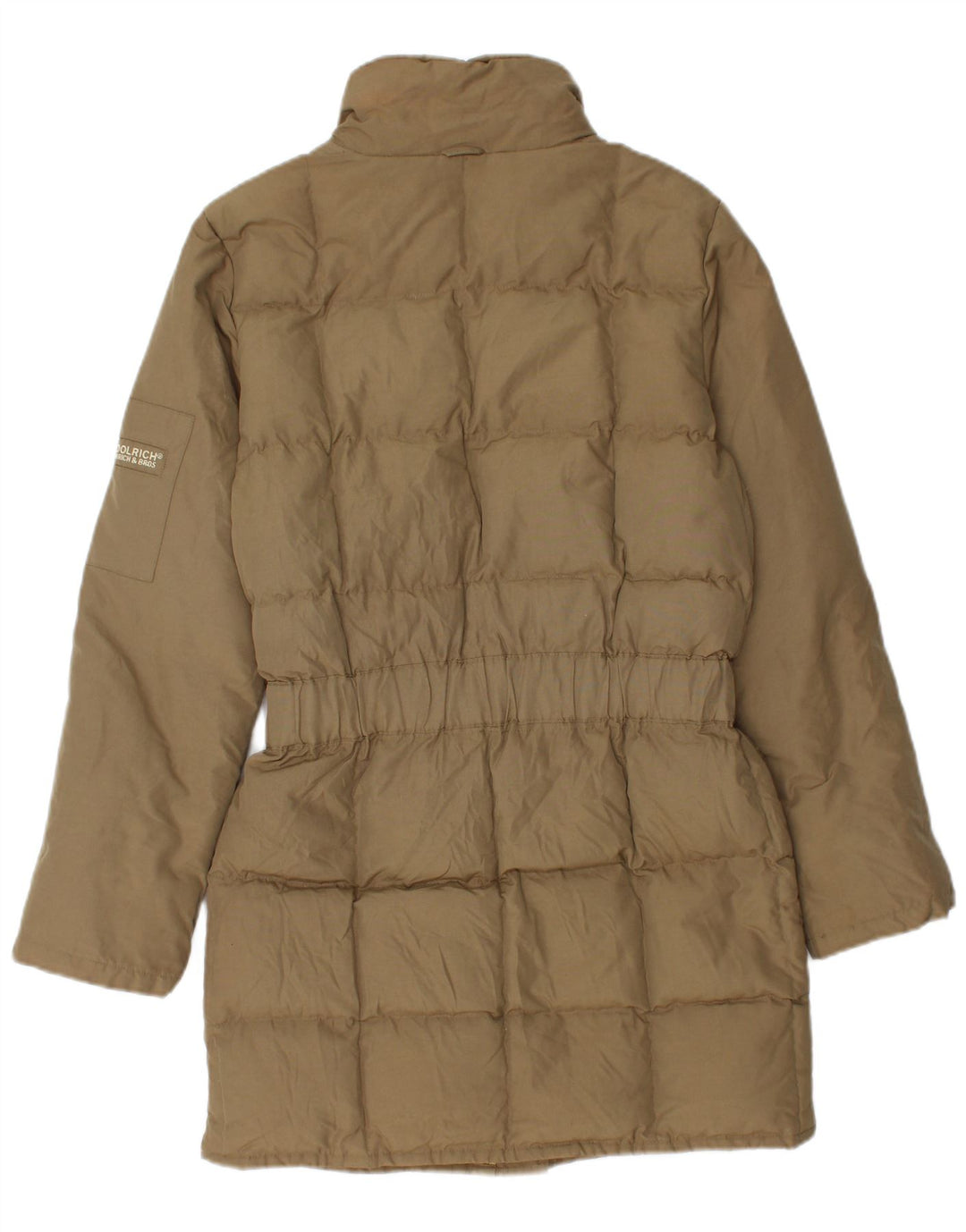 Woolrich Damen Übergroßer gepolsterter Mantel UK 6 XS Khaki Baumwolle