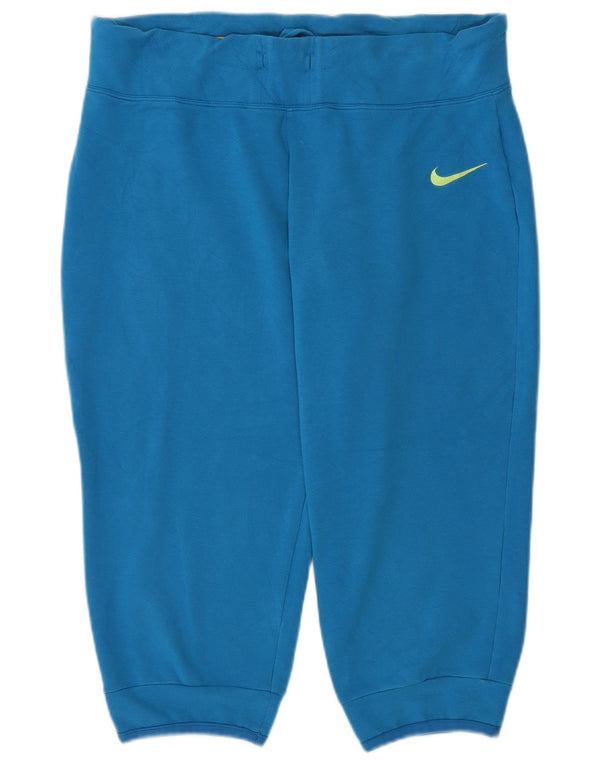 Nike Damen Dri Fit Capri Trainingshose Jogger US 12/14 Large Blau