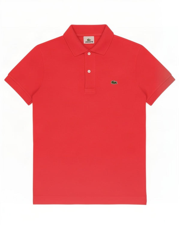 Lacoste Herren-Poloshirt, Größe 2 XS, rosa Baumwolle
