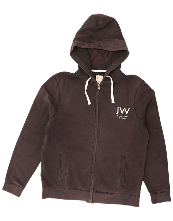 Jack Wills Herren Salcombe Devon Zip Hoodie Pullover XL Schwarz Baumwolle