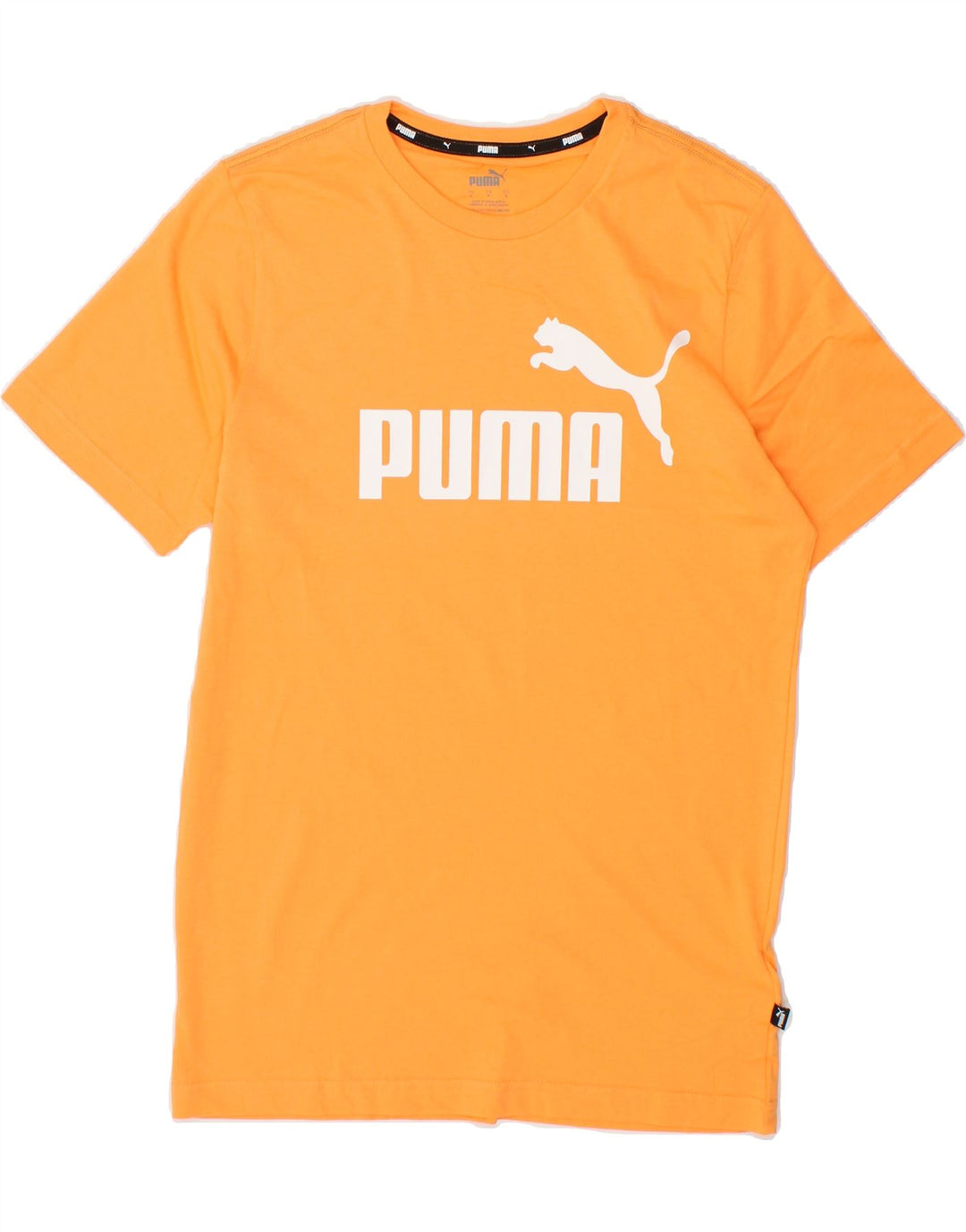 PUMA Mens Graphic T-Shirt Top Small Yellow Cotton Vintage Puma and Second-Hand Puma from Messina Hembry 
