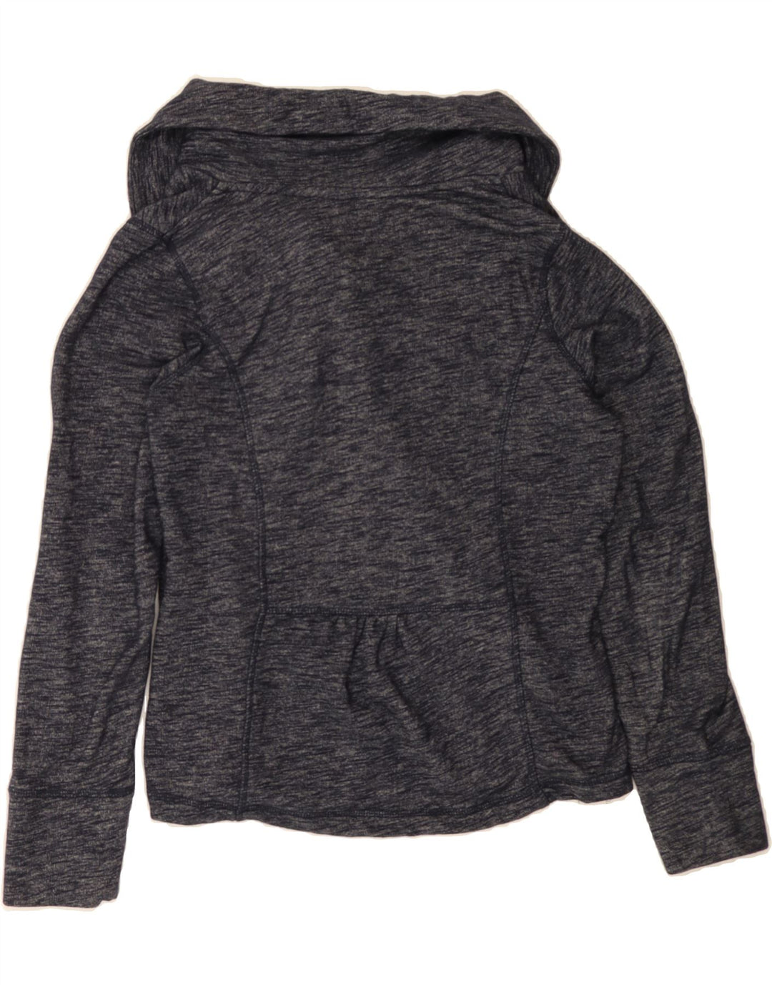 EDDIE BAUER Womens Tracksuit Top Jacket UK 14 Medium Navy Blue Flecked Vintage Eddie Bauer and Second-Hand Eddie Bauer from Messina Hembry 