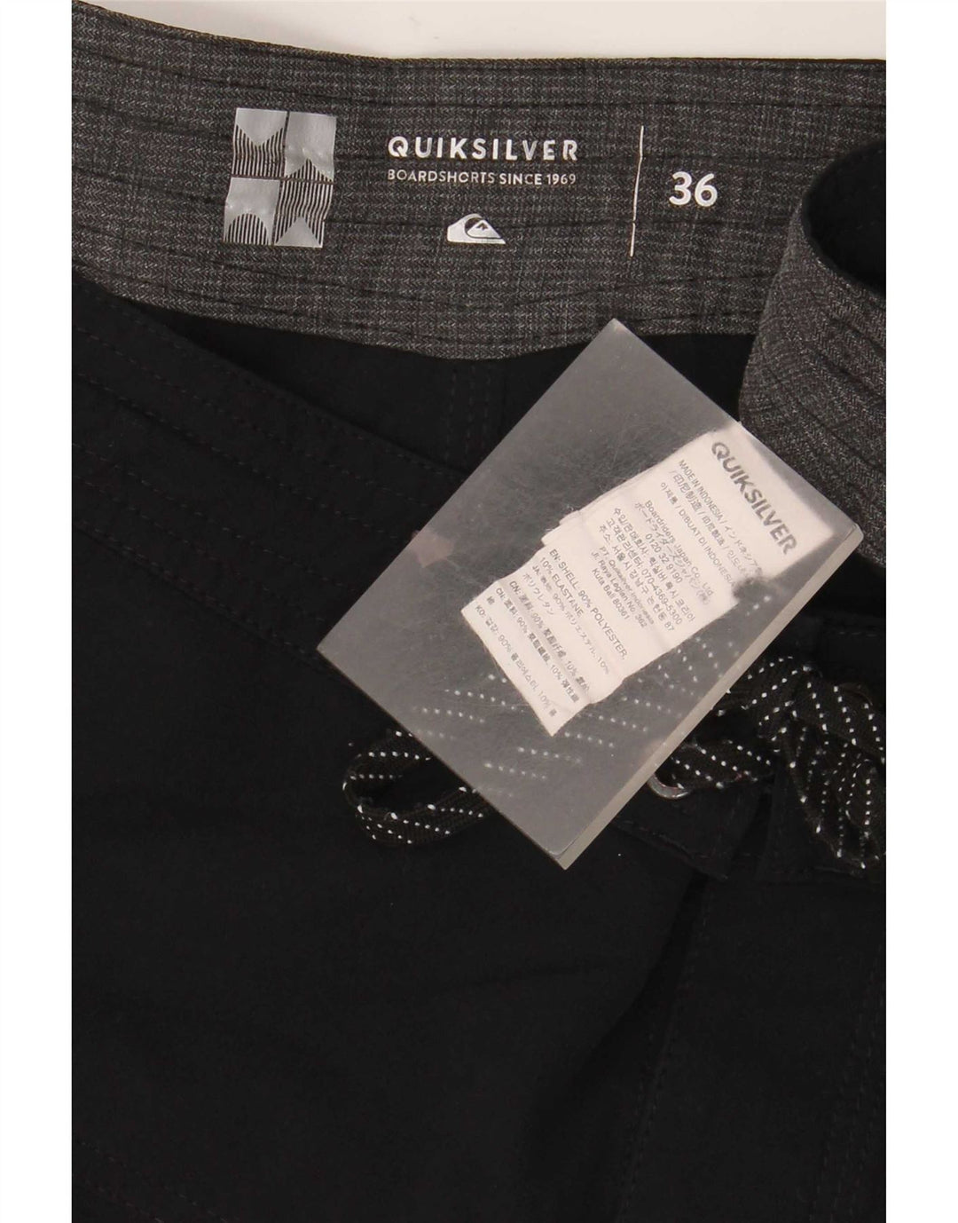 Quiksilver Herren-Badeshorts, groß, aus schwarzem Polyester