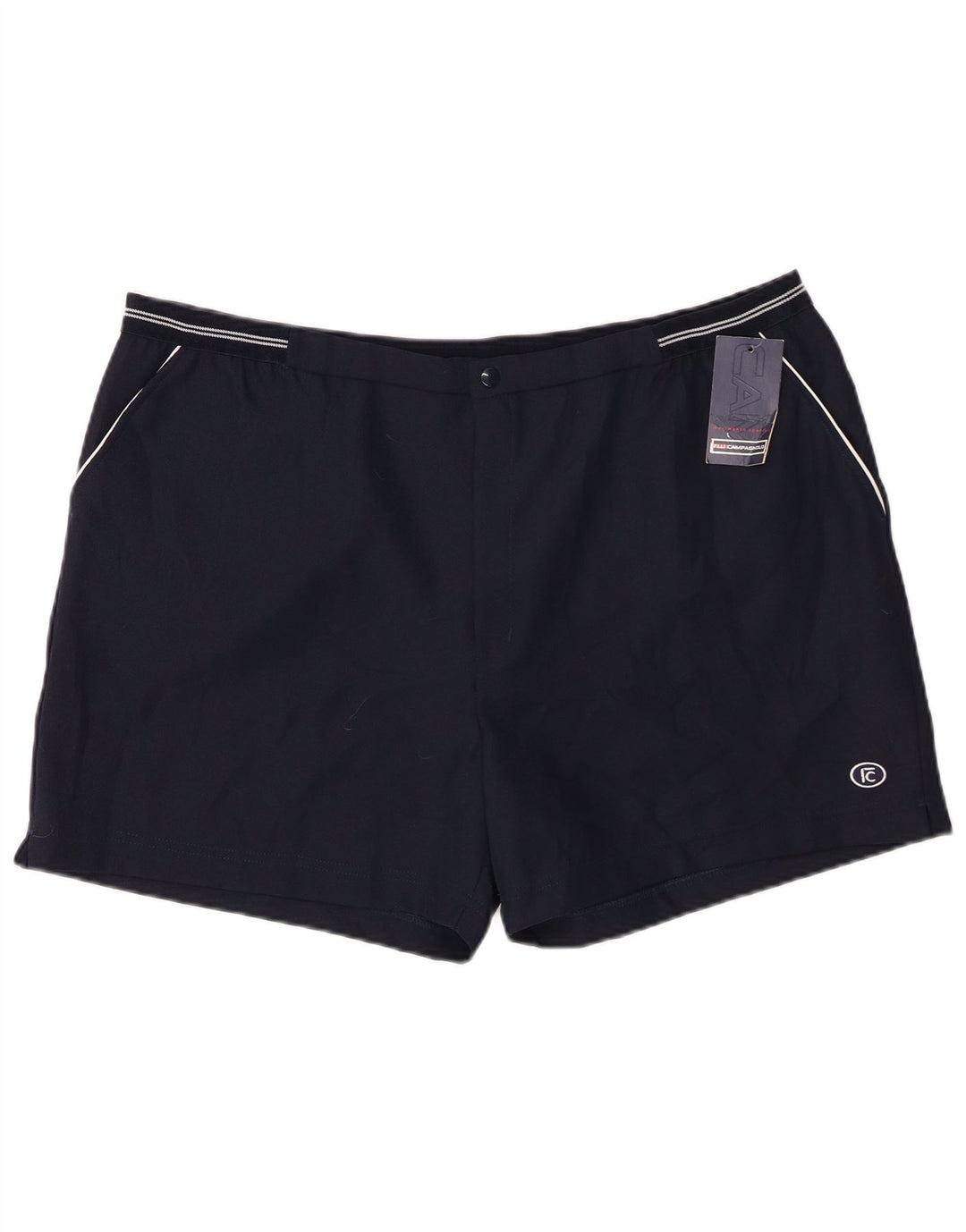 F.LLI CAMPAGNOLO Herren-Freizeitshorts W40 XL Marineblaues Polyester