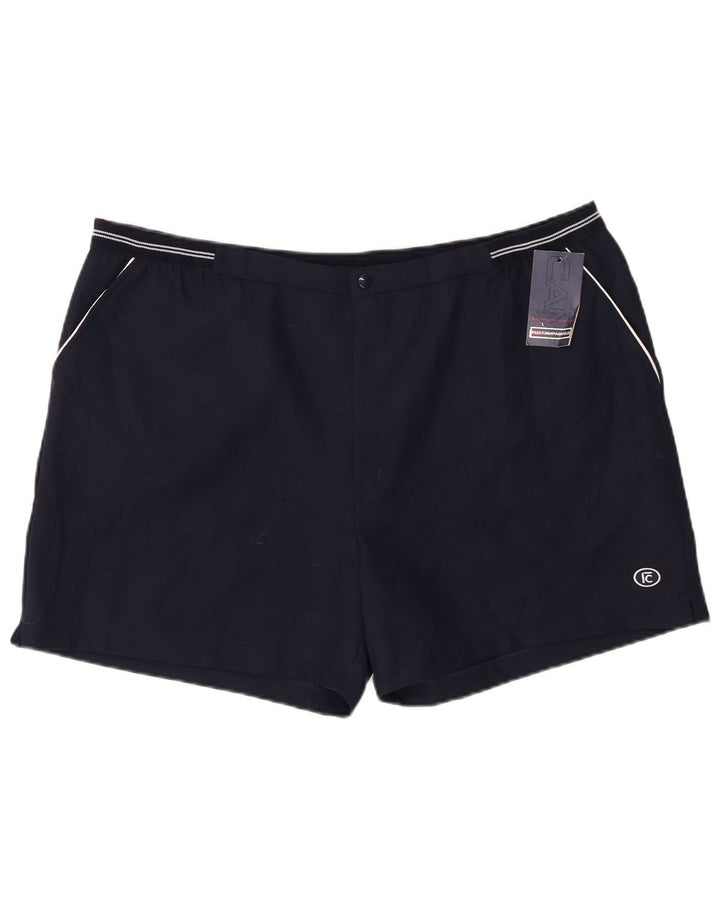 F.LLI CAMPAGNOLO Herren-Freizeitshorts W40 XL Marineblaues Polyester