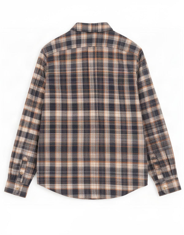 Ben Sherman Herren-Flanellhemd, groß, blau kariert