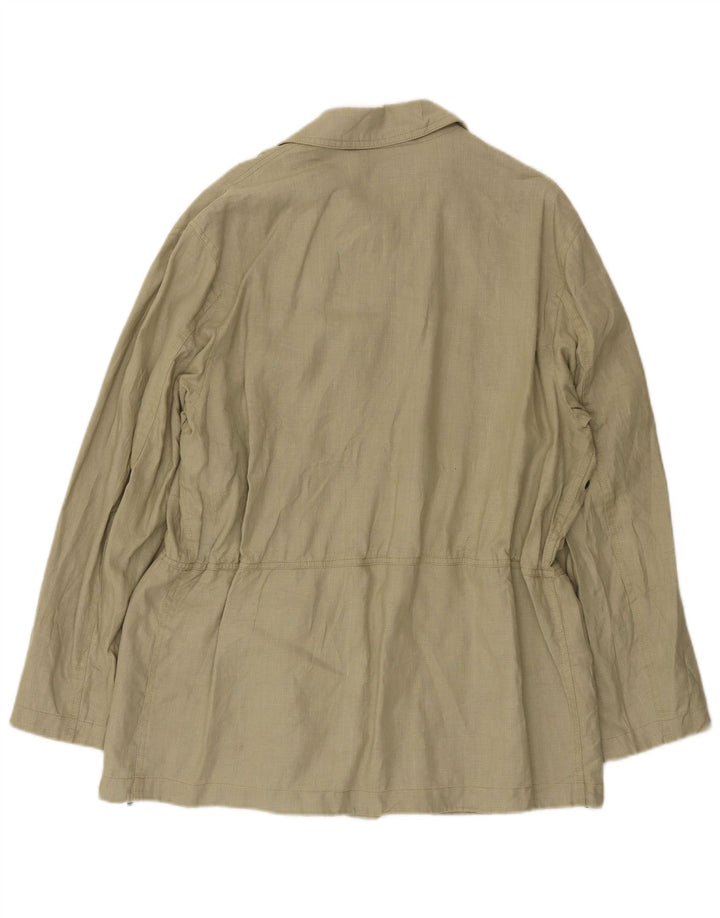 Adhoc Herren-Utility-Jacke UK 38 Medium Khaki Linen Army
