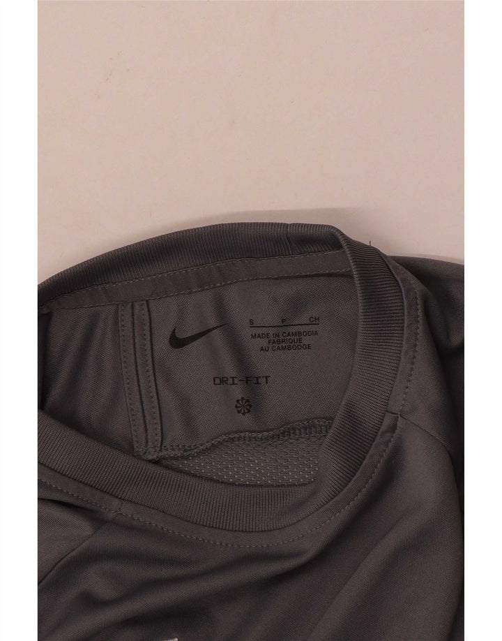 Nike Herren Dri Fit T-Shirt Top Small Grau Farbblock