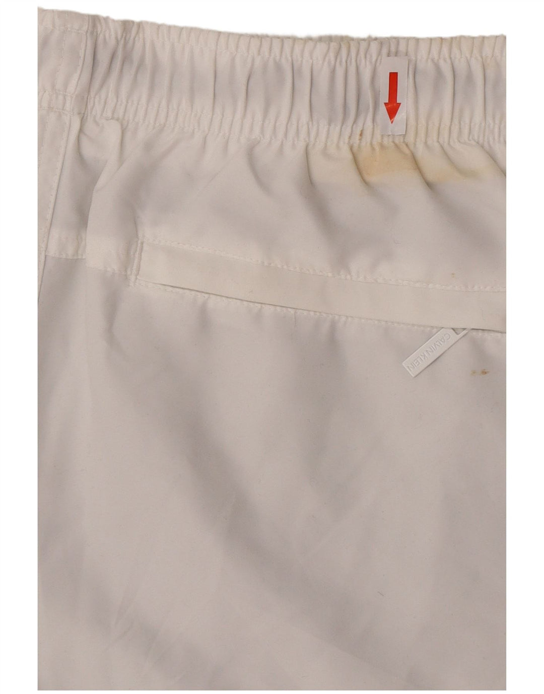 Calvin Klein Herren-Badeshorts mit Grafik, Mittelweiß, Farbblock