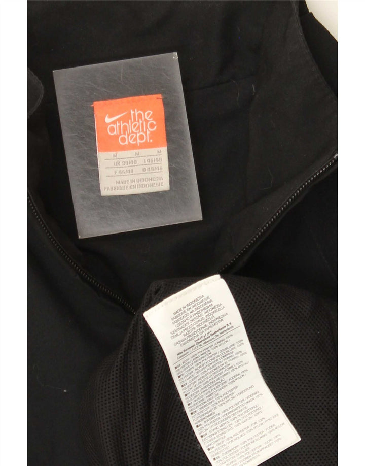 Nike Herren-Trainingsanzug-Oberteiljacke UK 38/40 Mittelschwarzes Polyester