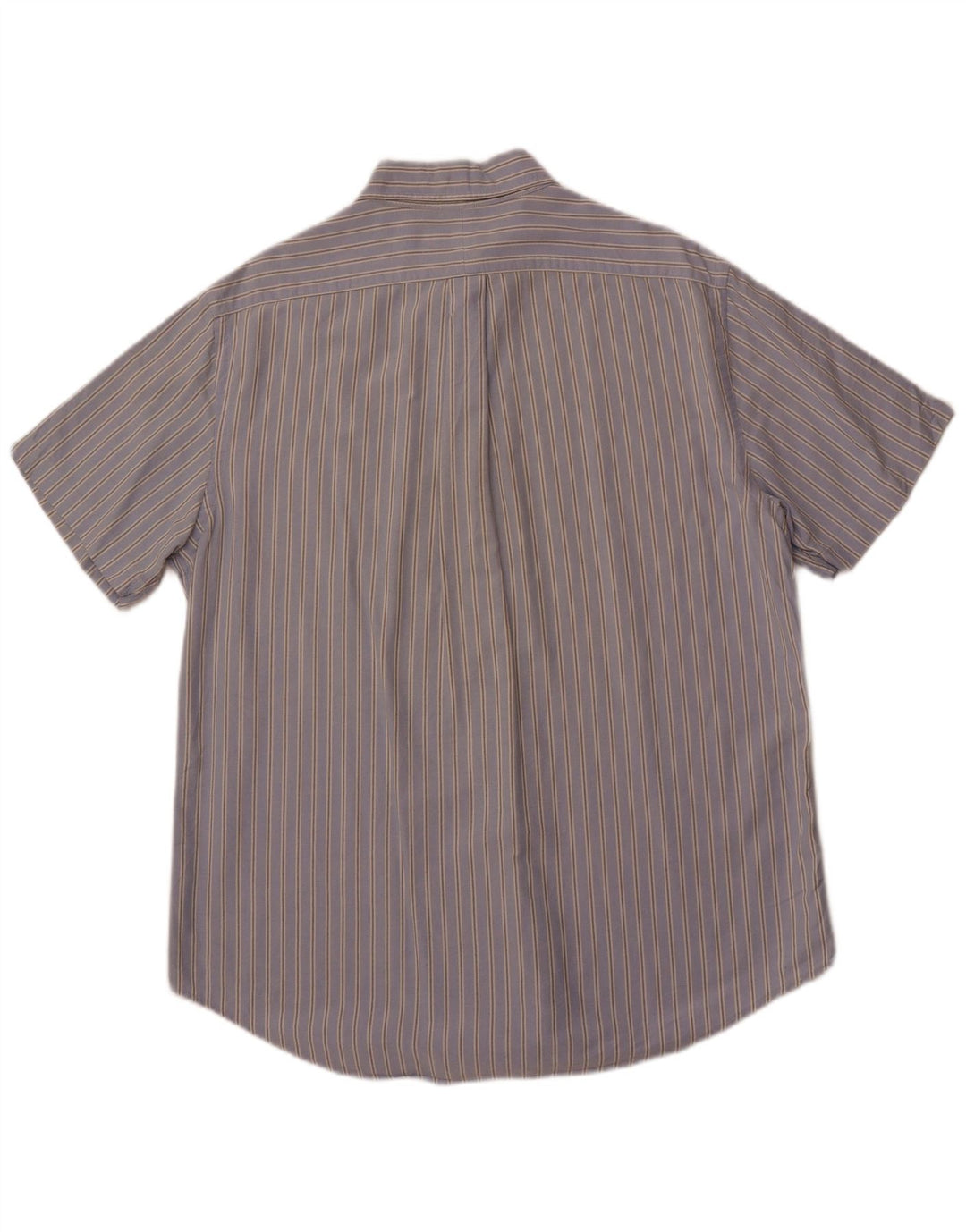 POLO RALPH LAUREN Herren Kurzarmhemd mit klassischer Passform, groß, blau gestreift