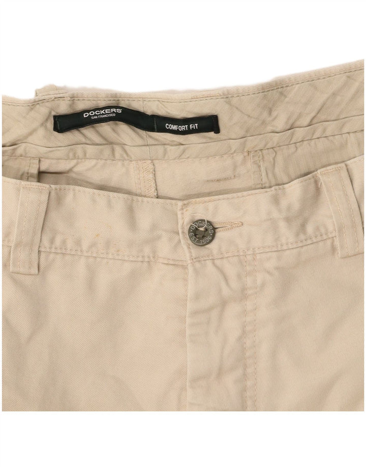 DOCKERS Gerade Chinohose für Herren, W42, L32, Beige