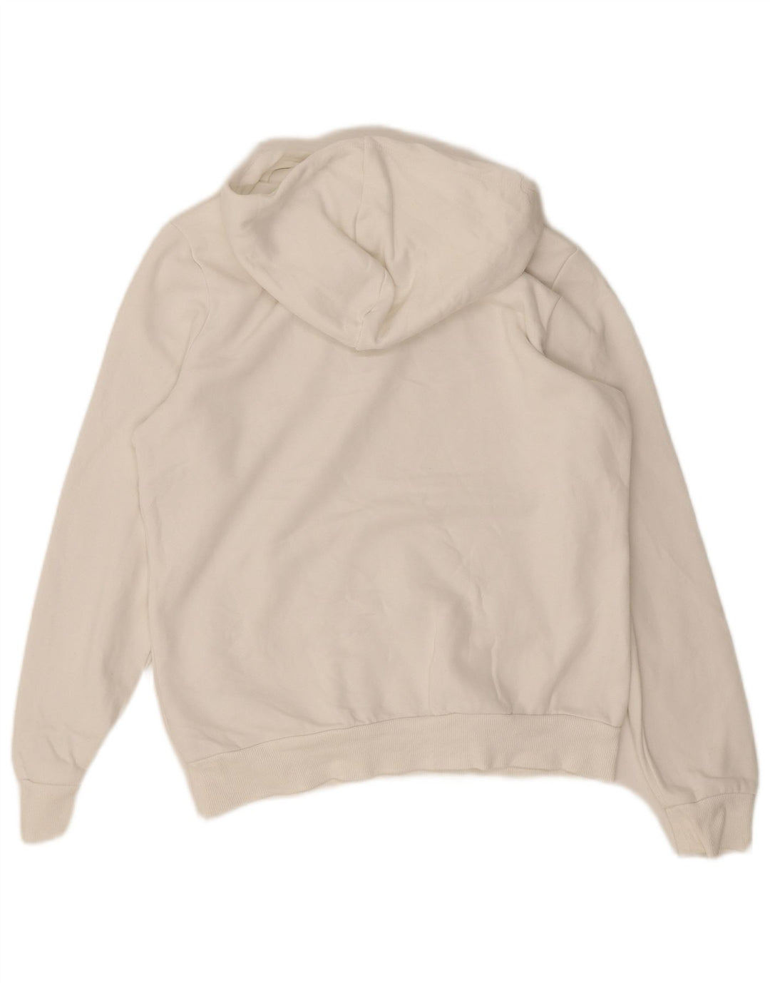 Puma Damen Graphic Hoodie Pullover UK14 Mittelweiße Baumwolle