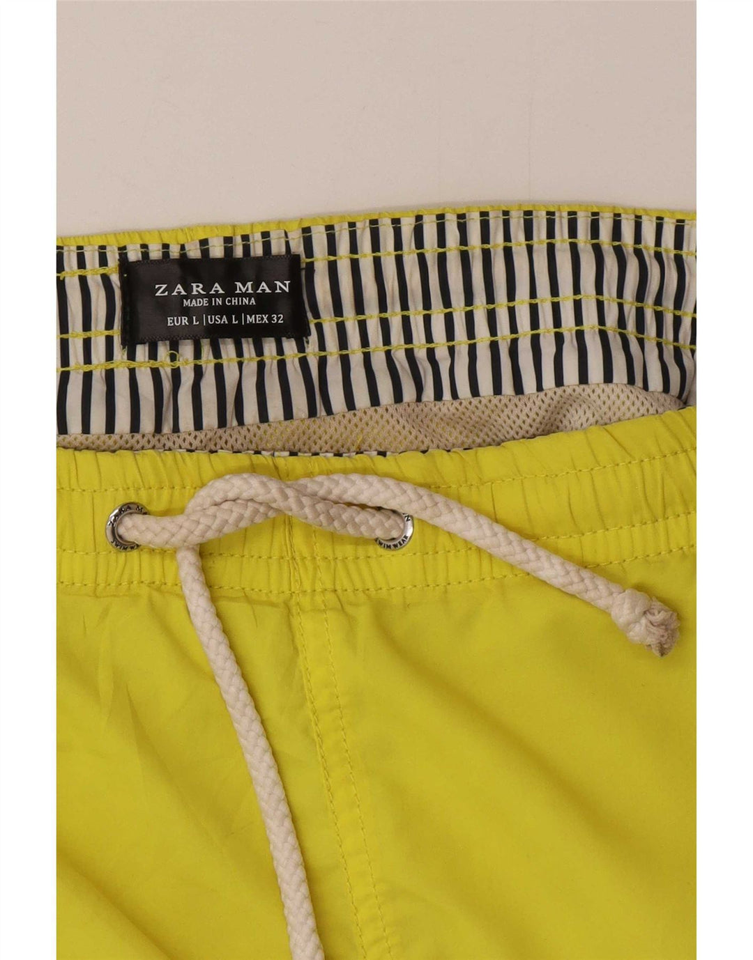 Zara Herren-Badeshorts, groß, gelb, Polyester