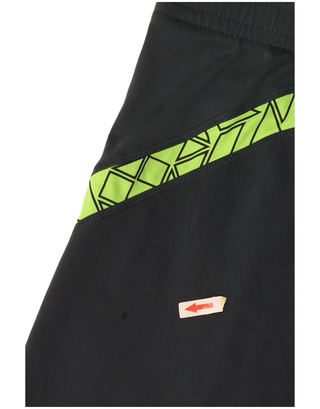 PUMA Damen Sportshorts US 14/16 Großes graues geometrisches Polyester