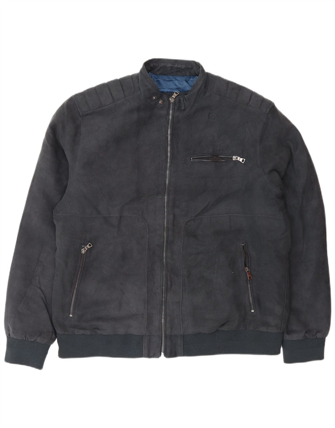 Marks & Spencer Herren Bomberjacke UK 42 XL Marineblau Polyester