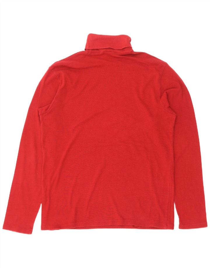 Gap Rollkragenpullover für Herren, groß, aus roter Baumwolle