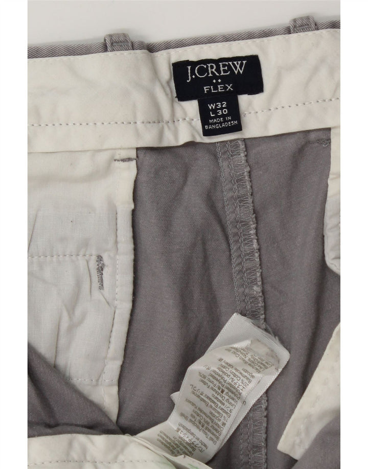 J. CREW Slim Chino-Hose für Herren, W32, L28, graue Baumwolle