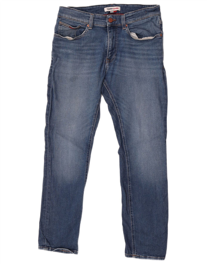 Tommy Hilfiger Herren Scanton Slim Jeans W34 L30 Blaue Baumwolle