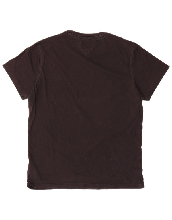 Tommy Hilfiger Herren T-Shirt Top Large Schwarz Baumwolle